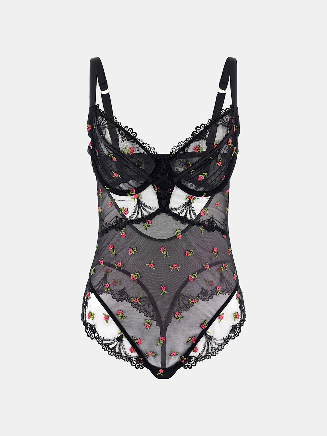 Vivian ağ bodysuit