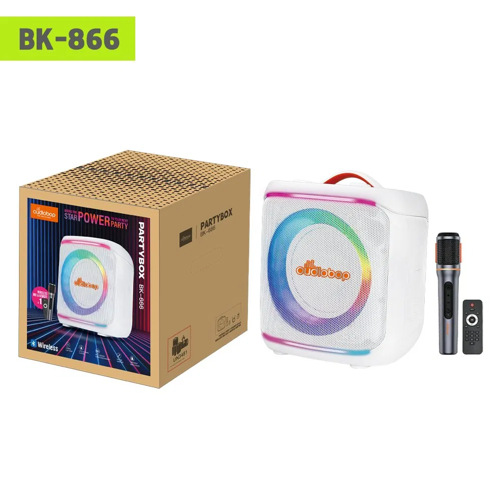 20 W Taşınabilir Bluetooth Karaoke Hoparlörü – Tek 8 inç Sürücülü - 4