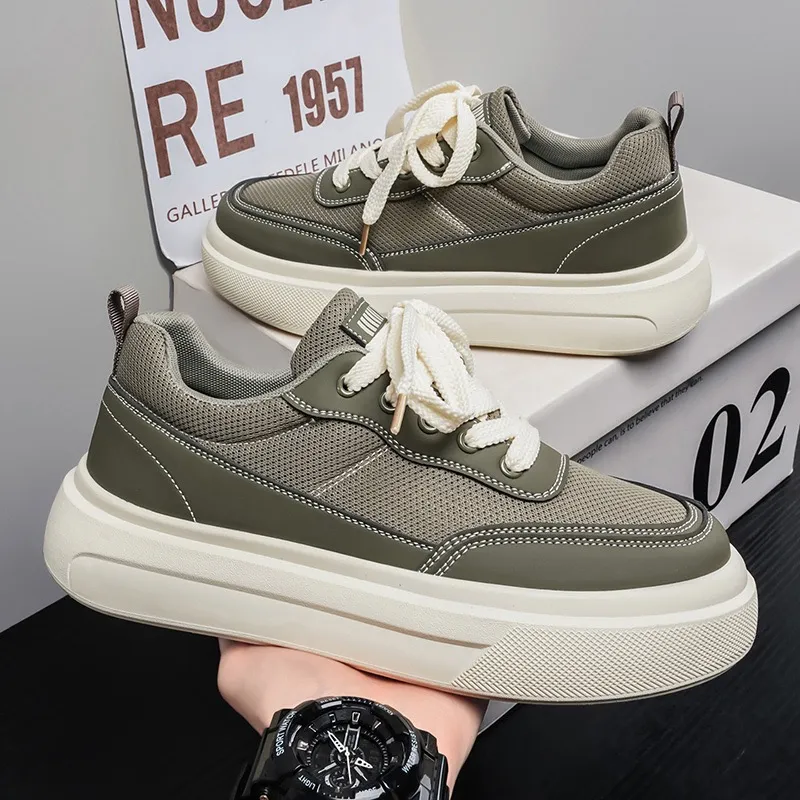 Erkek Boy Uzatan Sneaker – Hafif, Kaymaz ve Aşınmaya Dayanıklı PVC Tabanlı - 6