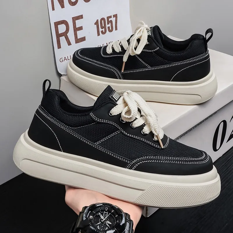 Erkek Boy Uzatan Sneaker – Hafif, Kaymaz ve Aşınmaya Dayanıklı PVC Tabanlı - 5