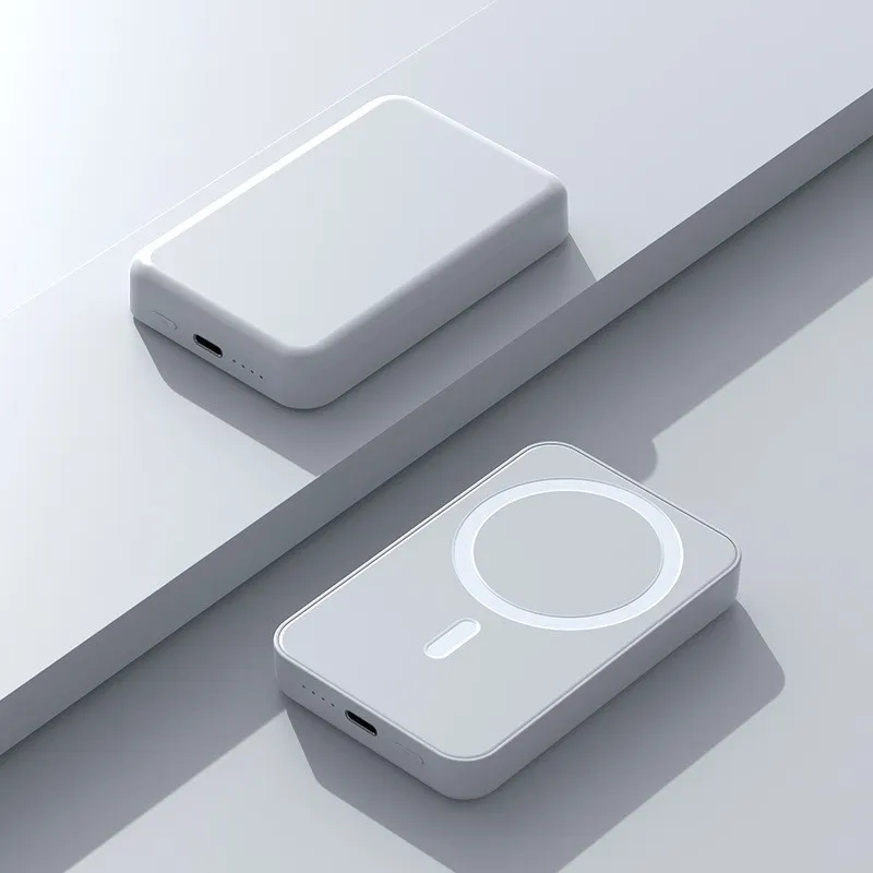 İnce Manyetik Kablosuz Powerbank 5000 mAh – 20 W PD Hızlı Şarj Çıkışlı - 6