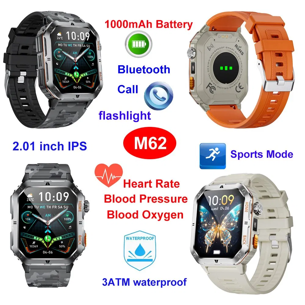 Bluetooth Aramalı Akıllı Saat 2,01 İnç – Nabız ve Uyku Takibi, 3ATM, 28 Gün Bekleme
