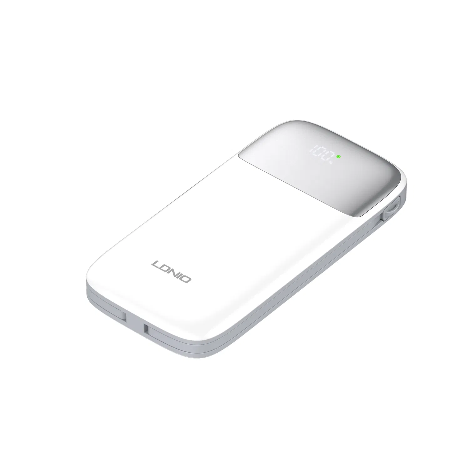 Hızlı Şarjlı Powerbank 10000 mAh – 22,5 W, Dahili Çift Kablolu ve USB-A Çıkışlı - 4