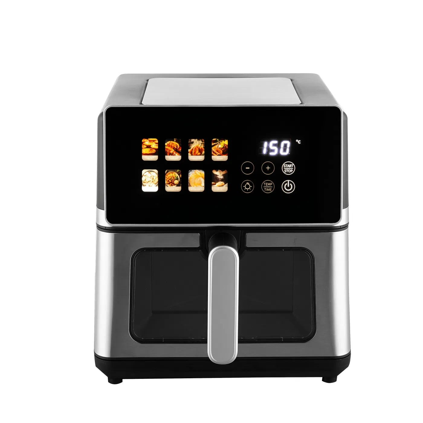 9 Litre Dijital Fritöz (Air Fryer) – Geniş Kapasiteli, Akıllı Dokunmatik Ekranlı, 8 Hazır Programlı ve İzleme Pencereli - 6