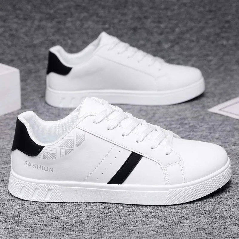 Erkek Klasik Beyaz Sneaker – Bilek Altı Kesim, Günlük Kullanım için - 6