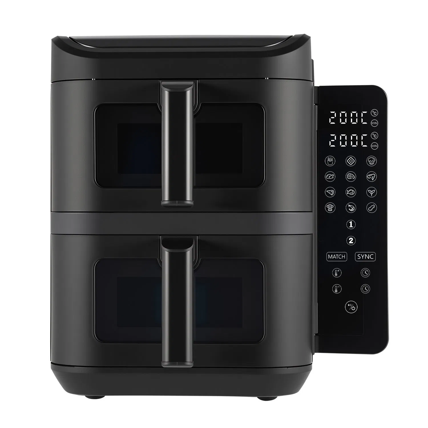 Katlanabilir Ekranlı, Çift Katmanlı 11 Litre Kapasiteli Hava Fritözü (Air Fryer) - 3