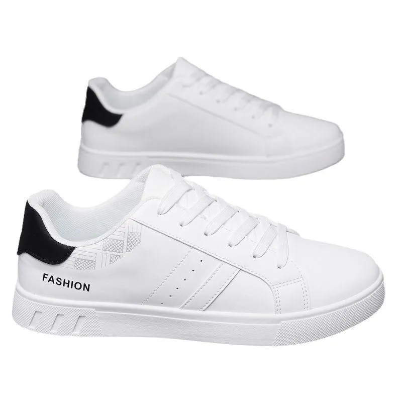 Erkek Klasik Beyaz Sneaker – Bilek Altı Kesim, Günlük Kullanım için - 5