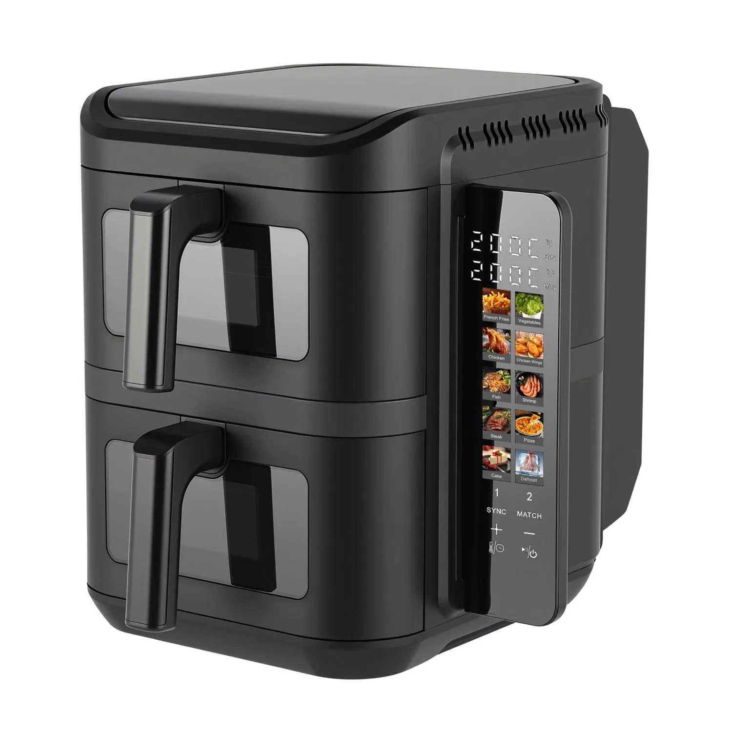 Katlanabilir Ekranlı, Çift Katmanlı 11 Litre Kapasiteli Hava Fritözü (Air Fryer) - 2