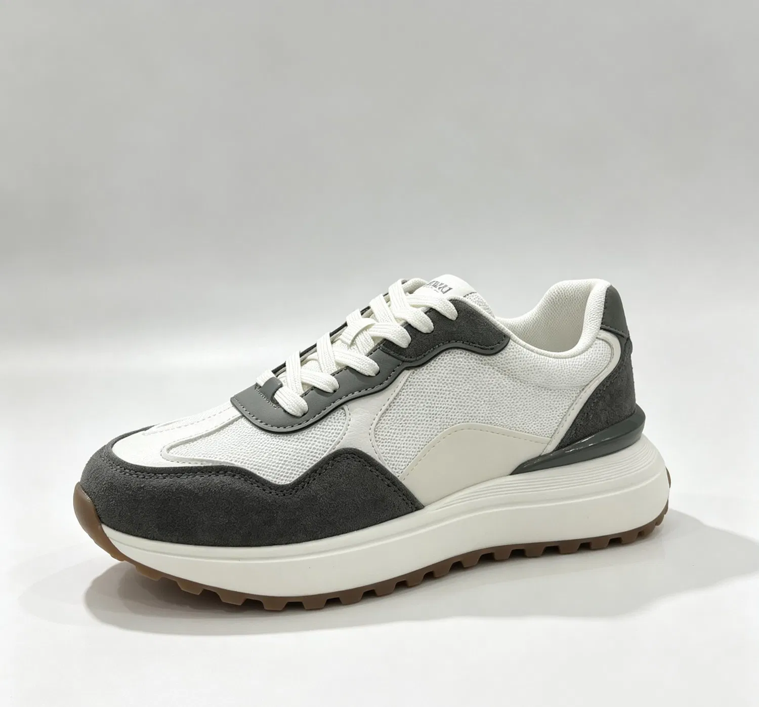 Erkek Retro Renk Bloklu Sneaker – Kalın Tabanlı, Nefes Alabilir Günlük Koşu Ayakkabısı - 4