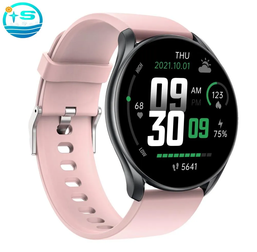 AMOLED Ekranlı Bluetooth Akıllı Saat – Nabız ve Kan Oksijeni Takibi, Silikon Kordon - 4