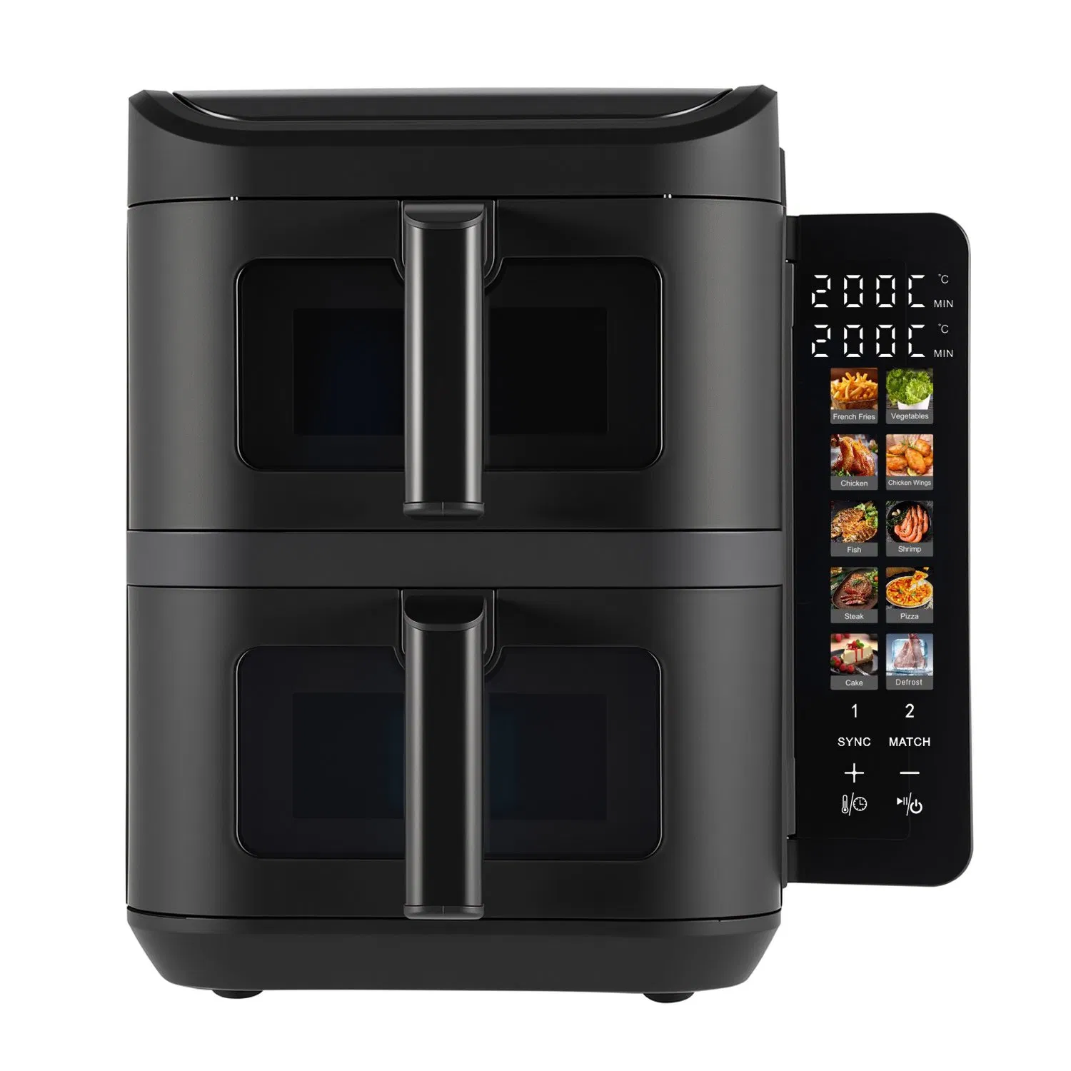 Katlanabilir Ekranlı, Çift Katmanlı 11 Litre Kapasiteli Hava Fritözü (Air Fryer) - 4
