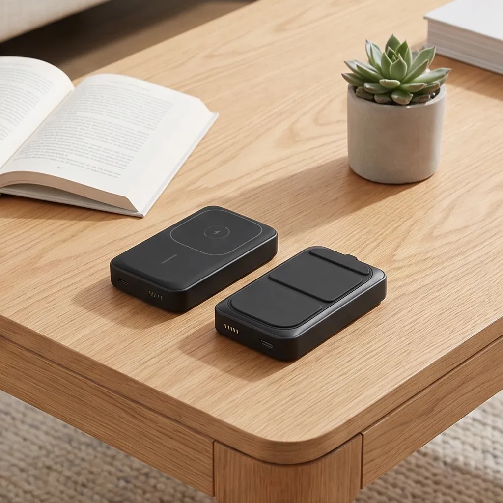 3'ü 1 Arada Manyetik Kablosuz Powerbank 10000 mAh – Akıllı Saat Şarj Alanlı, Katlanır Stantlı - 6