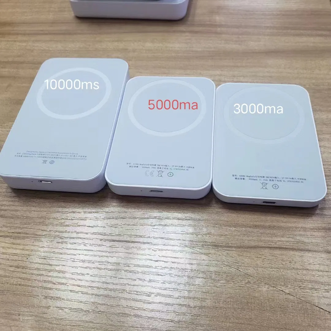 İnce Manyetik Kablosuz Powerbank 5000 mAh – 20 W PD Hızlı Şarj Çıkışlı