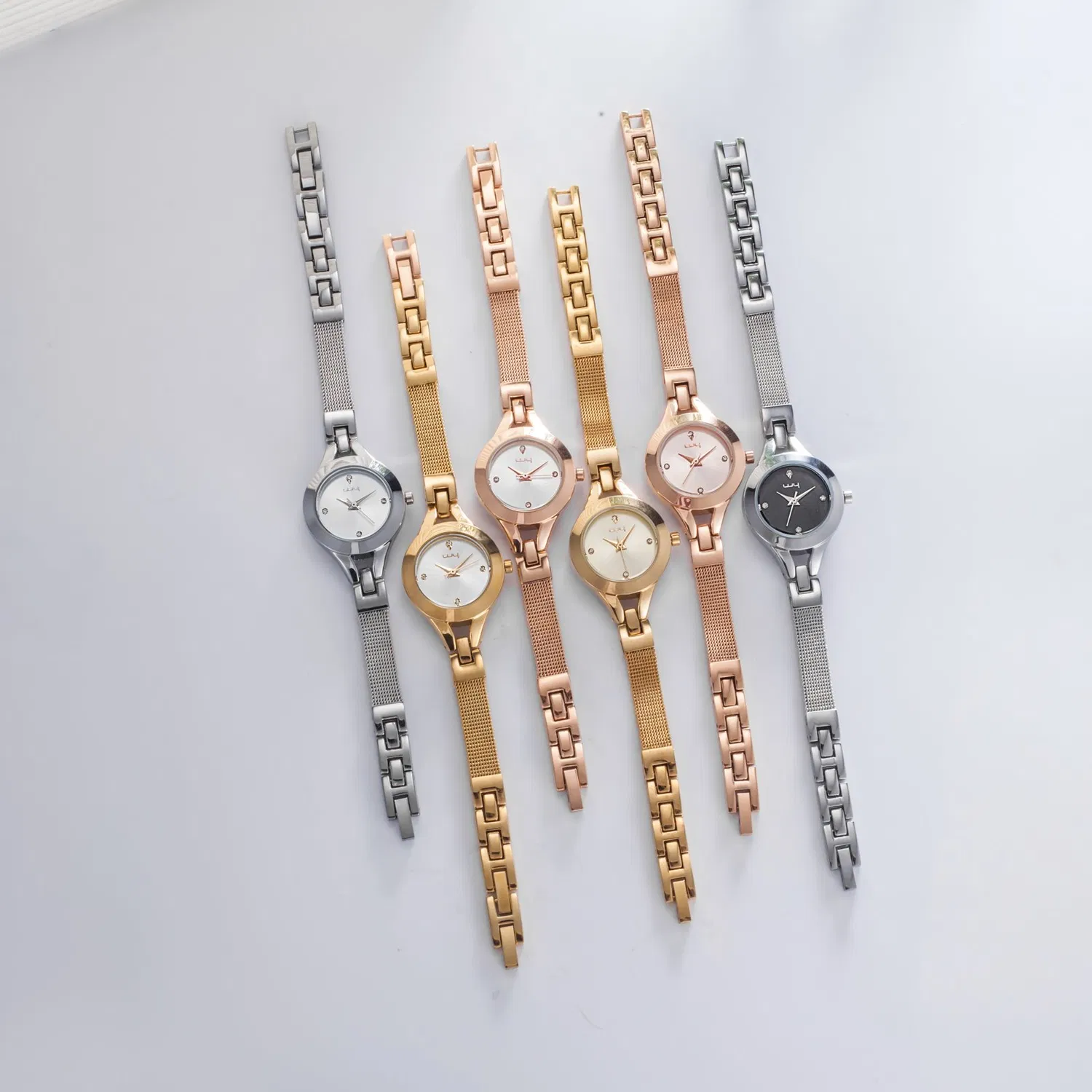 Rose Gold Zincir Kordonlu Kadın Kol Saati – Japon Kuvars Mekanizmalı, Tarih Göstergeli - 6