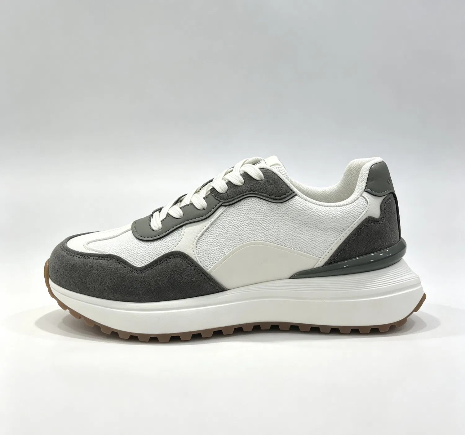 Erkek Retro Renk Bloklu Sneaker – Kalın Tabanlı, Nefes Alabilir Günlük Koşu Ayakkabısı - 6